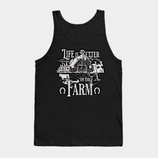 Life is better on the farm vintage Tank Top